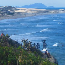 Beach Praia do Santinho, also on the east of the island